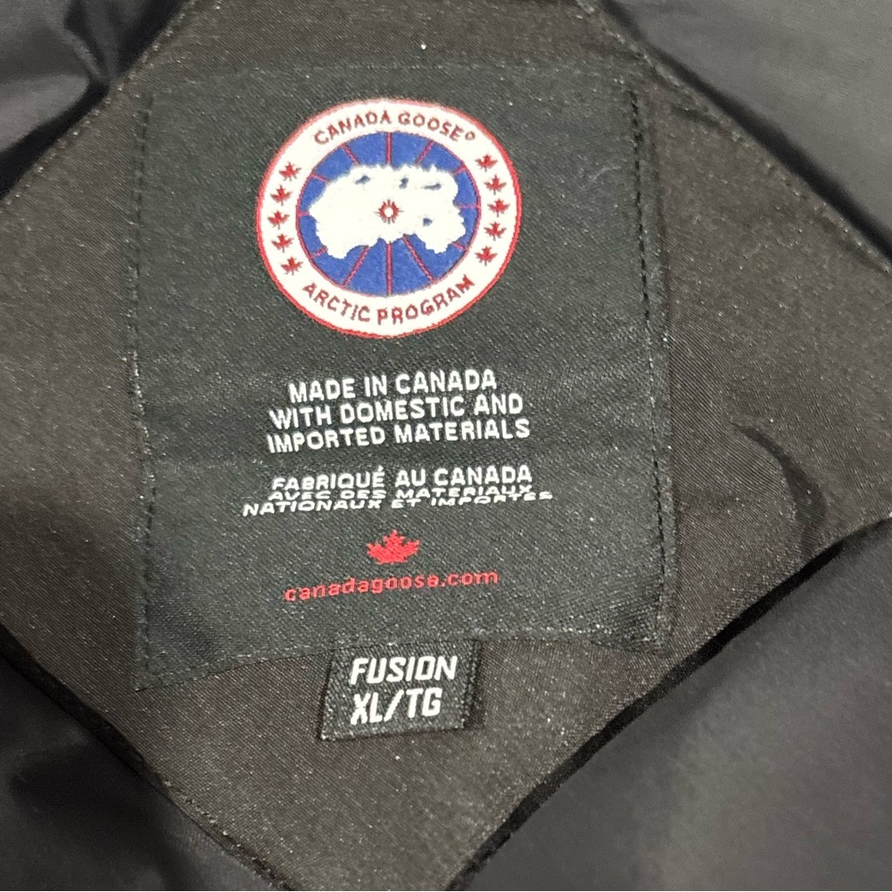 Canada Goose Black Hooded Parka with Fur Trim- Men’s - Picture 4 of 6